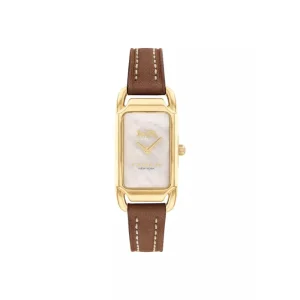 Coach New York White Dial Brown Leather Strap Women Watch 14504038