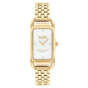 Coach New York White Dial Gold Stainless Steel Strap Women Watch 14504042