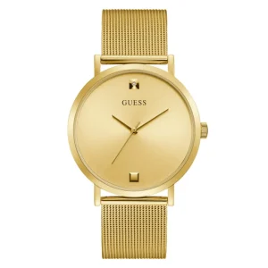 Guess Gold Dial Milanese Strap Men Watch GW0460G2