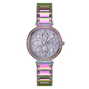 Guess Iridescent Stainless Steel Strap Women Watch GW0528L4