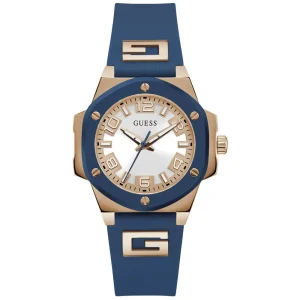 Guess G-Hype White Dial Blue Silicone Strap Women Watch GW0555L4