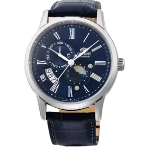 Orient Monophase Blue Dial Leather Strap Unisex Watch RA-AK0011D10B