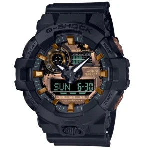 Casio G-Shock Digital-Analogue Black Resin Strap Men Watch GA-700RC-1ADR