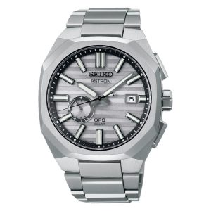 Seiko Astron Silver Dial Stainless Steel Strap Men Watch SSJ017J1