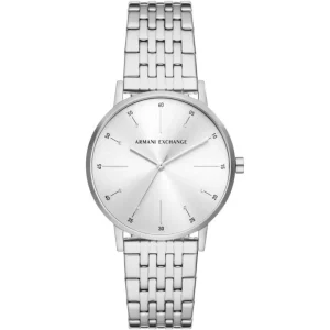 Armani Exchange Silver Dial Stainless Steel Strap Women Watch AX5578