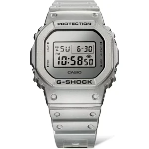 Casio G-Shock 5600 Series Silver Resin Strap Men Watch DW-5600FF-8DR-P