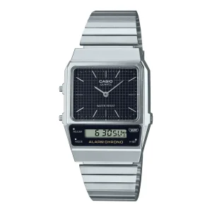 Casio General Digital Silver Stainless Steel Strap Men Watch AQ-800E-1ADF-P