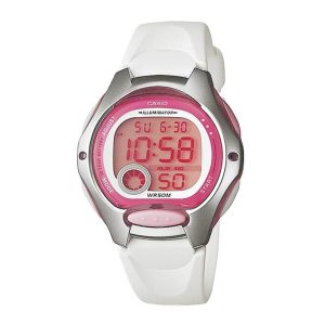 Casio General Digital White Resin Strap Women Watch LW-200-7AVDF-P