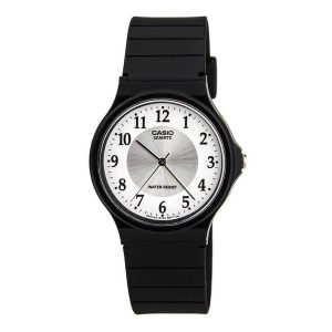Casio General White Dial Black Resin Strap Unisex Watch MQ-24-7B3LDF-P