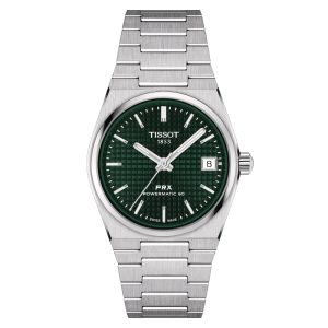 Tissot PRX Powermatic 80 Green Dial Silver Stainless Steel Strap Men Watch T1372071109100