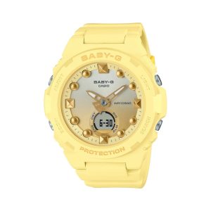 Casio Baby-G Yellow Resin Strap Women Watch BGA-320-9ADR-P