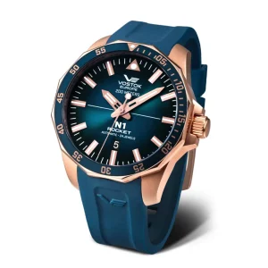 Vostok Europe Blue Dial Silicone Strap Men Watch NH35-225B616-S