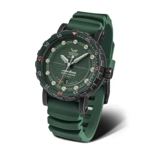 Vostok Europe Nuclear Submarine Green Strap Men Watch NH35-571F608-SL