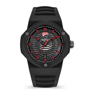 Ducati Corse Black Dial & Silicone Strap Men Watch DTWGN0000506