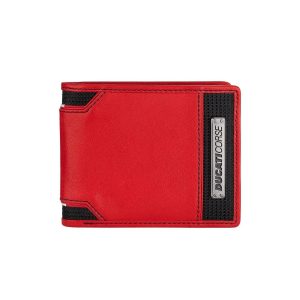 Ducati Wallet Corse Red Genuine Leather Men DTLGW2000301