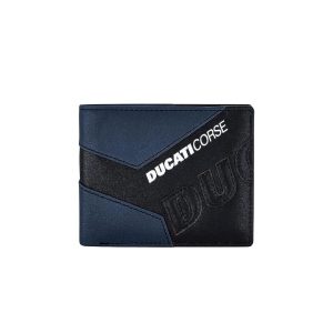 Ducati Wallet Corse Blue Genuine Leather Men DTLGW2000102