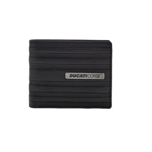 Ducati Wallet Corse Black Leather for Men DTLGW2200101