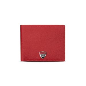 Ducati Wallet Corse Red Leather For Men DTLGW2201003