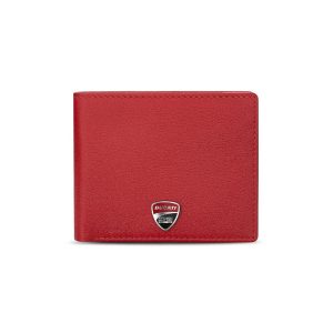 Ducati Wallet Corse Red Genuine Leather For Men DTLGW2201006