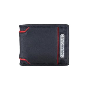 Ducati Wallet Corse Blue Genuine Leather For Men DTLUG2000303