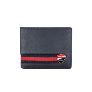 Ducati Wallet Corse Blue Genuine Leather For Men DTLUG2000202