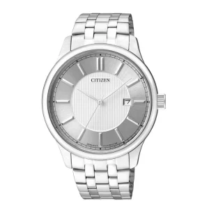 Citizen Silver Dial Stainless Steel Strap Men Watch BI1050-56A