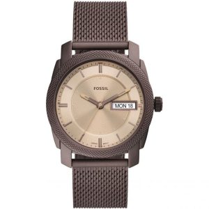 Fossil Machine Brown Milanese Strap Men Watch FS5936P