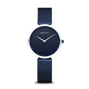 Bering Classic Blue Dial & Milanese Strap Women Watch 18132-397