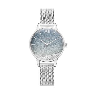 Olivia Burton Silver Milanese Strap Women Watch OB16US59