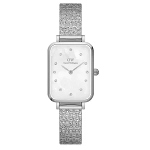 Daniel Wellington White Dial Silver Milanese Strap Women Watch DW00100580