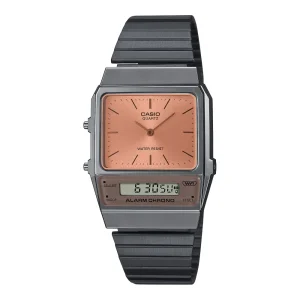 Casio General Digital-Analogue Gray Stainless Steel Strap Unisex Watch AQ-800ECGG-4ADF