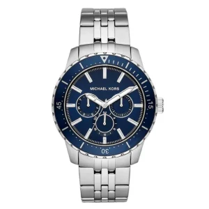 Michael Kors Chronograph Blue Dial Stainless Steel Strap Men Watch MK7153