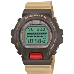 Casio G-Shock Digital Brown Resin Strap Unisex Watch DW-6600PC-5DR