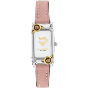 Coach New York Cadie Pink Leather Strap Women Watch 14504037