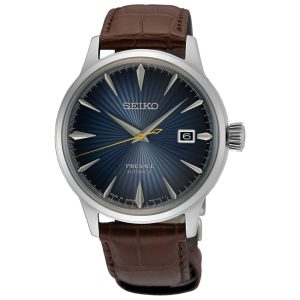 Seiko Presage Automatic Brown Leather Strap Men Watch SRPK15J1P