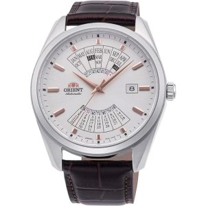 Orient Casual White Dial Brown Leather Strap Men Watch RA-BA0005S10B