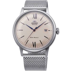 Orient Bambino Version 6 Silver Stainless Steel Strap Men Watch RA-AC0020G10B