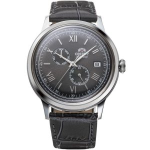 Orient Bambino Version 8 Black Dial Leather Strap Men Watch RA-AK0704N10B