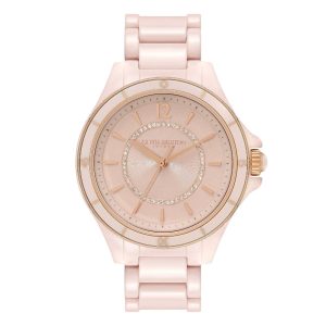 Olivia Burton Blush Dial Ceramic Strap Women Watch 24000035