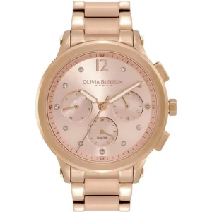 Olivia Burton Sports Luxe Rose Gold Stainless Steel Strap Women Watch 24000055