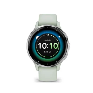 Garmin Venu 3S Silver Stainless Steel Bezel with Sage Gray Case GM-010-02785-51