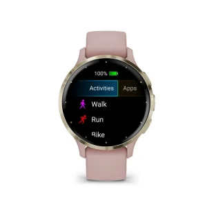 Garmin Venu 3S  Cream Gold Stainless Steel Bezel with Dust Rose Case GM-010-02785-53