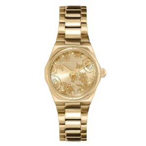 Olivia Burton Sports Luxe Mini Hexa Gold Stainless Steel Strap Women Watch 24000109