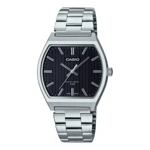 Casio General Black Dial Silver Stainless Steel Strap Unisex Watch MTP-B140D-1AVDF