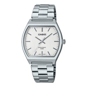 Casio General White Dial Silver Stainless Steel Strap Unisex Watch MTP-B140D-7AVDF