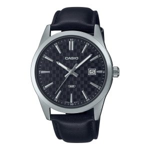 Casio General Black Dial Leather Strap Men Watch MTP-VD03L-1AUDF
