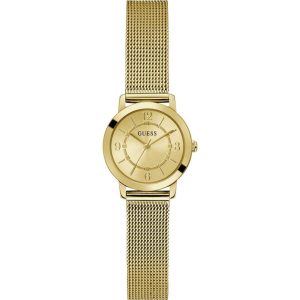 Guess Melody Gold Dial Milanese Stainless Steel Strap Women Watch GW0666L2