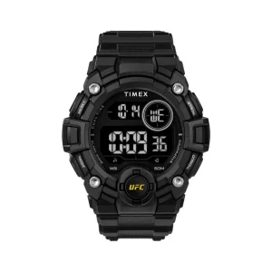 Timex UFC Shock Black Digital Silicone Strap Men Watch TW5M53200