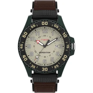 Timex Expedition Acadia Fabric Rugged Brown Strap Men Watch TW4B26500