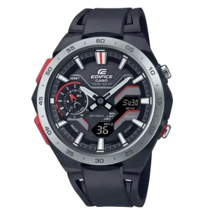 Casio Edifice Black Dial & Resin Strap Men Watch ECB-2200P-1ADF